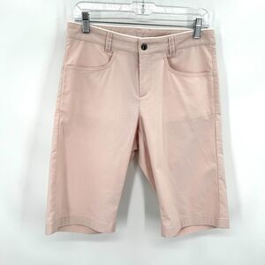 BOGNER Women's Pink Mid Rise Lightweight Summer Bermuda Golf Shorts Size 6